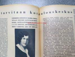 Kotiliesi 1938 nr 4, helmikuu II, sis. mm. seur artikkelit / kuvat / mainokset; Kansikuva Martta Wendelin, Kodin lääkekaappi teko-ohje sivulla 2, Vaasan leipää,