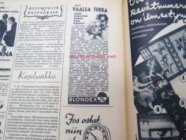Kotiliesi 1938 nr 4, helmikuu II, sis. mm. seur artikkelit / kuvat / mainokset; Kansikuva Martta Wendelin, Kodin lääkekaappi teko-ohje sivulla 2, Vaasan leipää,