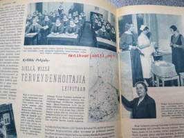 Kotiliesi 1938 nr 1, tammikuu I, sis. mm. seur artikkelit / kuvat / mainokset; Kansikuva Martta Wendelin, Vauvan ikioma tuoli teko-ohje sivulla 2, Nivea Oxgenol,