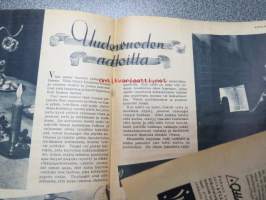 Kotiliesi 1938 nr 1, tammikuu I, sis. mm. seur artikkelit / kuvat / mainokset; Kansikuva Martta Wendelin, Vauvan ikioma tuoli teko-ohje sivulla 2, Nivea Oxgenol,