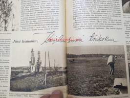 Kotiliesi 1942 nr 9, toukokuu I, sis. mm. seur artikkelit / kuvat / mainokset; Kansikuva Martta Wendelin, Siivoamme saippuattakin, kukkia, Jussi Komonen