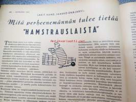 Kotiliesi 1942 nr 9, toukokuu I, sis. mm. seur artikkelit / kuvat / mainokset; Kansikuva Martta Wendelin, Siivoamme saippuattakin, kukkia, Jussi Komonen