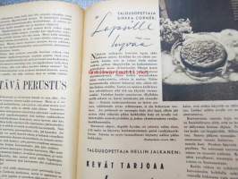 Kotiliesi 1942 nr 9, toukokuu I, sis. mm. seur artikkelit / kuvat / mainokset; Kansikuva Martta Wendelin, Siivoamme saippuattakin, kukkia, Jussi Komonen