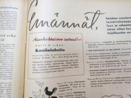 Kotiliesi 1942 nr 9, toukokuu I, sis. mm. seur artikkelit / kuvat / mainokset; Kansikuva Martta Wendelin, Siivoamme saippuattakin, kukkia, Jussi Komonen