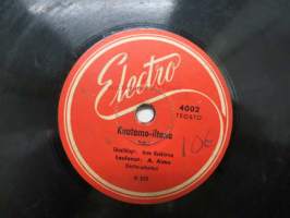 Electro 4002 A. Aimo - Amado Mio / Kuutamo-iltana -savikiekkoäänilevy, 78 rpm