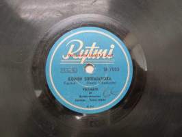 Rytmi SR 7003 Veli-Matti - Pikku cowboy / Iloinen soittajapoika -savikiekkoäänilevy, 78 rpm