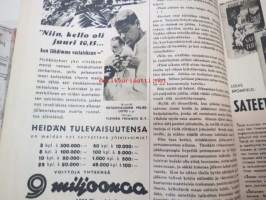 Kotiliesi 1940 nr 22, marraskuu II, sis. mm. seur. artikkelit / kuvat / mainokset; Kansikuvitus Martta Wendelin, Säännöstely, Kultakeräyksen korunäyttelyn