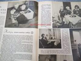 Kotiliesi 1940 nr 22, marraskuu II, sis. mm. seur. artikkelit / kuvat / mainokset; Kansikuvitus Martta Wendelin, Säännöstely, Kultakeräyksen korunäyttelyn