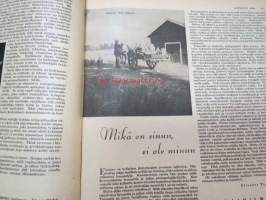 Kotiliesi 1940 nr 22, marraskuu II, sis. mm. seur. artikkelit / kuvat / mainokset; Kansikuvitus Martta Wendelin, Säännöstely, Kultakeräyksen korunäyttelyn