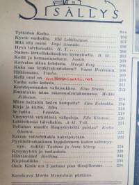 Kotiliesi 1938 nr 6, maaliskuu II, Kansikuvitus Martta Wendelin Äiti ja pikkutyttö -aihe) Mainoksia:  Kudos Oy Silo, Katriina-Kahvi, Tussin -pastilli