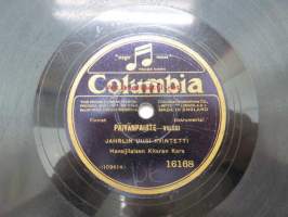 Columbia 16168 Jahrlin uusi kvintetti  Havaijilaisen kitaran kera - Päivänpaiste / Syysaamuna -savikiekkoäänilevy, 78 rpm