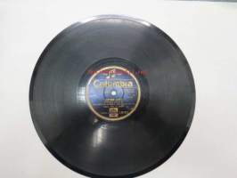 Columbia 16002 Hannes Saari - Juomarin laulu /  Lontoon Jenny -savikiekkoäänilevy, 78 rpm