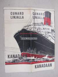 Cunard Linjalla Kanadaan -matka- / laivaesite