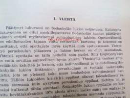 Sodankylän lukio XIV Sodankylä, vuosikertomus lukuvuodelta 1973-74, oppilasmatrikkeli