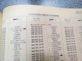 SKF lager för motorfordon (sis. myös eri ajoneuvovalmistajien numerot muutettuna SKF-numeroiksi)
