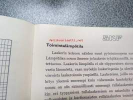 SKF kuulalaakereita, rullalaakereita - perusteellinen selvitys teknisistä ominaisuuksista, runsaasti piirustuksia ja taulukoita