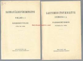 Lastenhoitoyhdistys Suomessa ry  vuosikertomus vuodelta 1930