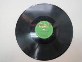 Rytmi R 6159 Erkki Junkkarinen - Valssi menneiltä ajoilta / Takkavalkea palaa -savikiekkoäänilevy, 78 rpm