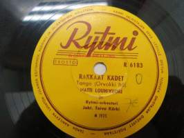 Rytmi R 6183 Matti Louhivuori - Rakkaat kädet / Suopursu -savikiekkoäänilevy, 78 rpm