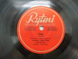 Rytmi B 2144 Henry Theel - Katja / Päivän päättyessä -savikiekkoäänilevy, 78 rpm