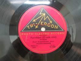 Tri-Ergon TE 5590 Emil Svartström - Yö Nummella / Aurinkoni -savikiekkoäänilevy, 78 rpm