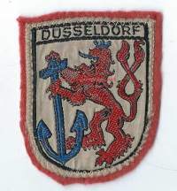 Dusseldorf - hihamerkki, kangasmerkki
