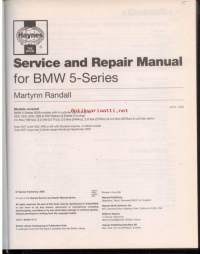 BMW 5-Series. Apr 1996 to Aug 2003 (N to 03 reg) 6-cyl Petrol