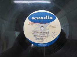 Scandia KS-301 Brita Koivunen - Oi Romeo! / Kasakkapartio -savikiekkoäänilevy, 78 rpm
