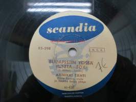 Scandia KS-298 Annikki Tähti - Luna Lunera / Budapestin yössä -savikiekkoäänilevy, 78 rpm