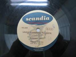 Scandia KS-229 Annikki Tähti - Laulu kahdesta pennistä / Jos sä saisit sydämein -savikiekkoäänilevy, 78 rpm
