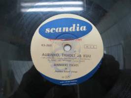 Scandia KS-268 Annikki Tähti - Aurinko tähdet ja kuu / Balladi Olavinlinnasta -savikiekkoäänilevy, 78 rpm