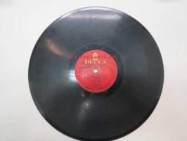 Decca SD 5157 Henry Theel - Näkemiin / St. Paulin lyhtyjen alla -savikiekkoäänilevy, 78 rpm