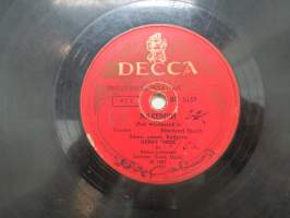 Decca SD 5157 Henry Theel - Näkemiin / St. Paulin lyhtyjen alla -savikiekkoäänilevy, 78 rpm