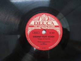Decca SD 5031 George de Godzinsky - Godzinsky plays Kálmán / Inspiration, -savikiekkoäänilevy, 78 rpm