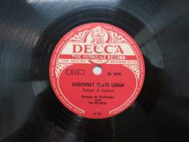 Decca SD 5030 George de Godzinsky - Undercurrent / Godzinsky plays Lehár -savikiekkoäänilevy, 78 rpm