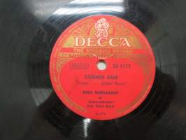 Decca SD 5172 Erkki Junkkarinen - Sydämen ääni / Hopeahääpäivänä -savikiekkoäänilevy, 78 rpm