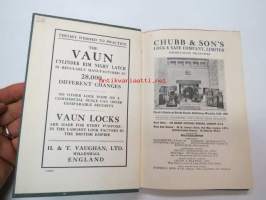 Locks and lockmaking - Pitman´s common commodities and industries -lukot ja niiden valmistaminen, historiallinen katsaus