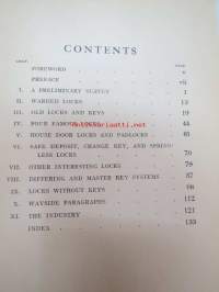 Locks and lockmaking - Pitman´s common commodities and industries -lukot ja niiden valmistaminen, historiallinen katsaus