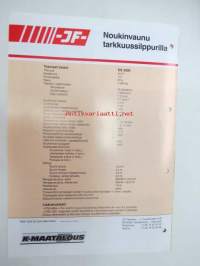 JF ES 3500 Noukinvaunu tarkkuusilppurilla -myyntiesite