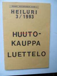 Heiluri 3/ 1993 Huutokauppaluettelo Antiikkikelloklubi