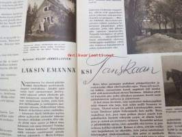 Kotiliesi 1949 nr 1-2, 15.1.1949, sis. mm. seur. artikkelit / kuvat / mainokset; Suomen kukkakartta seinätaulu sommitellut Karin Vikstedt, Rosenlew Porin Konepaja