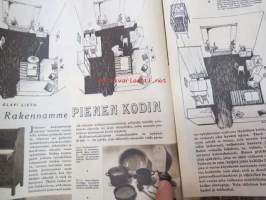 Kotiliesi 1949 nr 1-2, 15.1.1949, sis. mm. seur. artikkelit / kuvat / mainokset; Suomen kukkakartta seinätaulu sommitellut Karin Vikstedt, Rosenlew Porin Konepaja