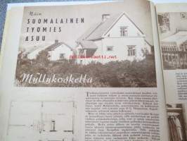 Kotiliesi 1949 nr 3, 1.2.1949, sis. mm. seur. artikkelit / kuvat / mainokset; Fazer kakkukaksoset, ASA-Radio, Mies kodin ja työpaikan välillä, Näin suomalainen