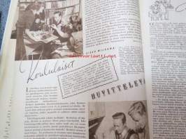 Kotiliesi 1949 nr 3, 1.2.1949, sis. mm. seur. artikkelit / kuvat / mainokset; Fazer kakkukaksoset, ASA-Radio, Mies kodin ja työpaikan välillä, Näin suomalainen