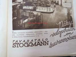 Kotiliesi 1931 nr 4 helmikuu II, 15.2.1931, sis. mm. seur. artikkelit / kuvat / mainokset; Finlayson Victoria Lawn nr 3, Philips Radio, Meidän muistomme ja