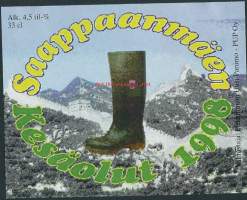 Saapasmäen  / Kesäolut 1998 - olutetiketti mainos