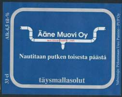 Äänemuovi Oy  / täysmallasolut - olutetiketti mainos