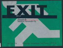 Fintek   / Exit - olutetiketti mainos