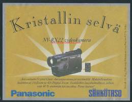 Panasonic Sähkötaso   / Kristallin selvä - olutetiketti mainos
