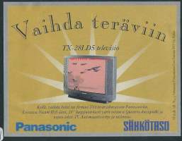 Panasonic Sähkötaso   / Vaihda teräviin - olutetiketti mainos